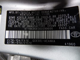 2006 Toyota Avalon XL Silver 3.5L AT #Z24801